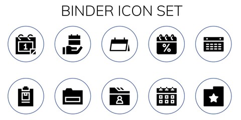 binder icon set