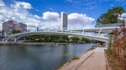 Fototapeta premium Passerelle François Coty, Puteaux