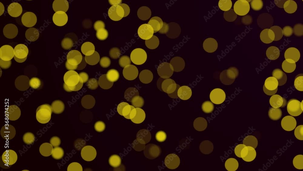 Poster abstract particle background ,particles yellow bokeh dust abstract light motion titles cinematic bac