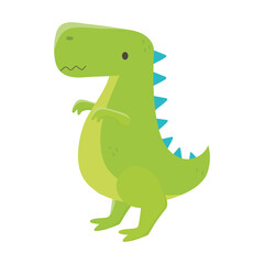kids toys dinosaur cartoon isolated icon design white background