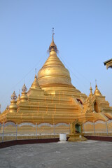 Fototapeta premium Kuthodaw Pagoda at Mandalay city. Myanmar.