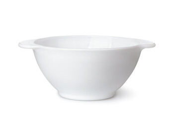 White ceramic soup bowl