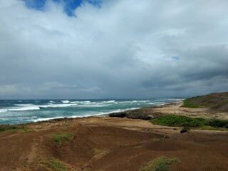 storm over the sea