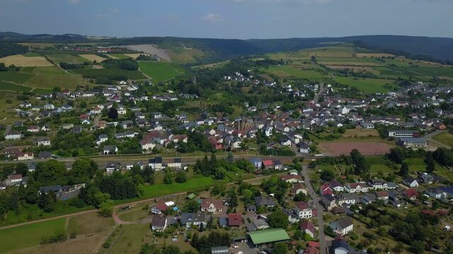 Excursion ship on the Saar River at Serrig, Rhineland-Palatinate, Germany