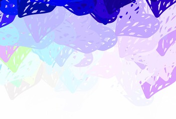 Light Multicolor vector texture with lovely hearts.