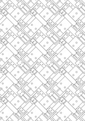 Hand drawn black and white belts pattern. Background for websites.