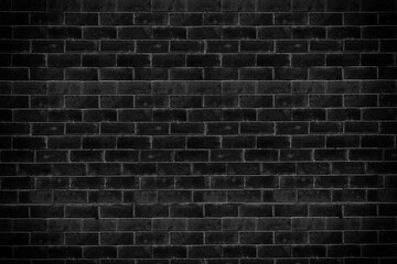 Fototapeta na wymiar Abstract black brick wall pattern background, Blank copy space.