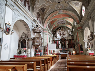 Fototapeta na wymiar Franciscan church in Transylvania. 