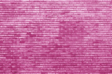 Fototapeta premium The background of the old pink brick wall for design interior and various scenes or as a background for video interviews.