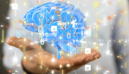 mind AI smart brain artificial system network digital