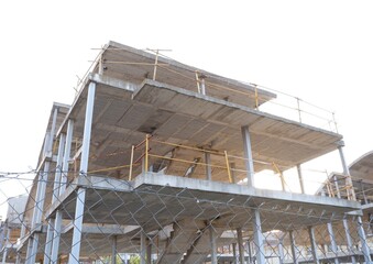 Edificio en construcción de hormigón