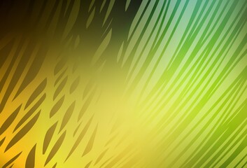 Dark Green, Yellow vector abstract bright template.