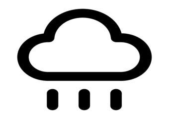Rain Icon. Raining Symbol