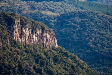 Fototapeta na wymiar Detalhe do cânion no Parque da Ferradura. Canela, Rio Grande do Sul, Brasil.