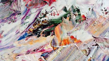 Colorful abstract background wallpaper. Modern motif visual art.  Mixtures of oil paint. Trendy...