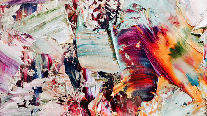 Colorful abstract background wallpaper. Modern motif visual art.  Mixtures of oil paint. Trendy...