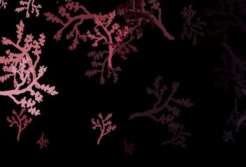 Dark Pink, Red vector elegant background with sakura.
