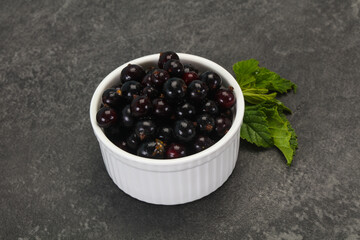 Fresh ripe sweet black currant