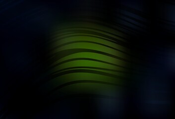 Dark Green vector template with bent lines.