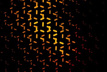 Dark Red, Yellow vector background with straight lines.