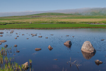 View of St. George Island, Pribilof Islands, Alaska, USA