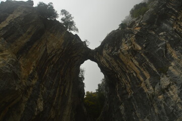 Fototapeta premium The dramatic landscape of the Picos de Europa mountains in Cantabria and Castile and León in Spain