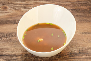 Japanese tradtitional Miso soup with tofu