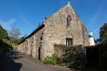 Fototapeta na wymiar 14th century Tithe Barn in Selworthy. Somerset UK