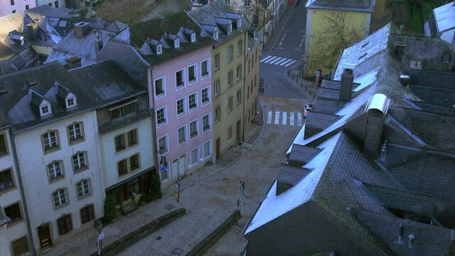 Lower Town, Grund and Alzette River, Luxembourg City, Grand Duchy of Luxembourg
