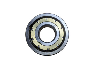 Vehicle gearbox bearing on an isolated white background. New spare parts.