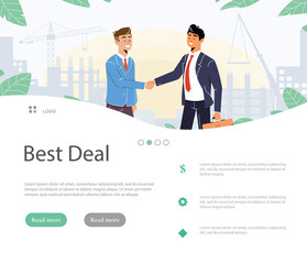Handshake Business Agreement. Successful Partnership, Cooperation. vector illustration