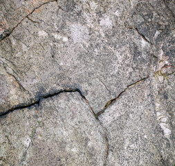 Grey rock with some cracks