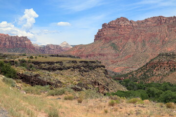 Colorful scene of a valley and landscape from Kolob Terrace