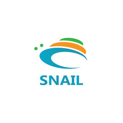 Snail logo vector template icon design