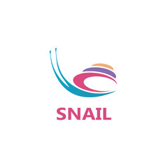 Snail logo vector template icon design
