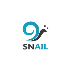 Snail logo vector template icon design