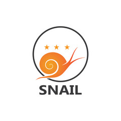 Snail logo vector template icon design