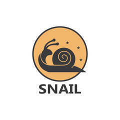 Snail logo vector template icon design