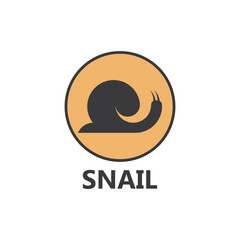 Snail logo vector template icon design