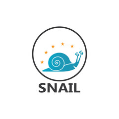 Snail logo vector template icon design