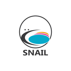 Snail logo vector template icon design