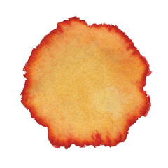 Abstract red and yellow watercolor background. Premium Vector