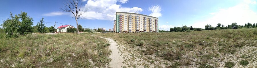 white fence and grass