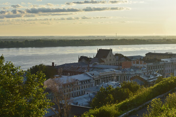 Panorama of the Nizhny Novgorod waterfront