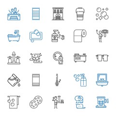 bath icons set