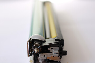 Old photosensitive drums of laser printers and copiers