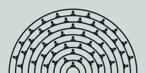 simple vector icon of assembly seats