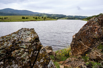 Fototapeta premium River and the stones non urban scene