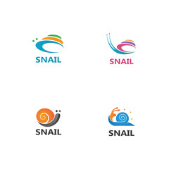 Snail logo vector template icon design