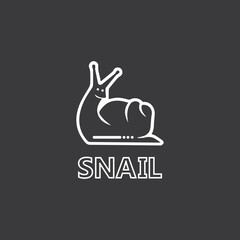 Snail logo vector template icon design